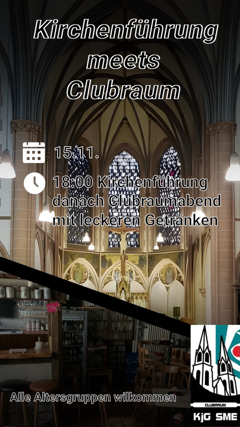 Clubraum-Spezial: Kirchenführung meets Clubraum am 15.11.2024, 18:00 Uhr