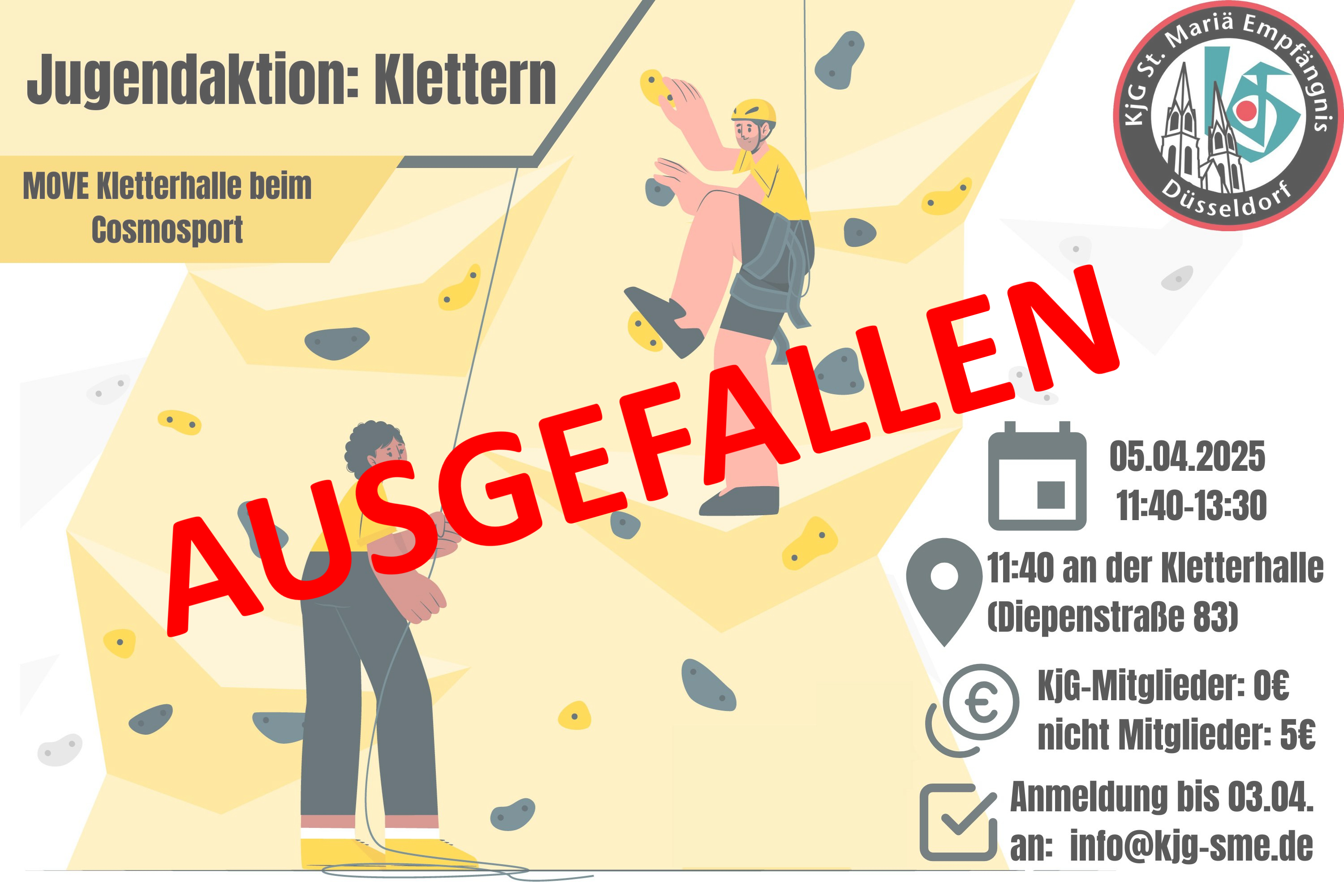 KJG Kletteraktion am 5. April 2025, 11:40 - 13:30 Uhr