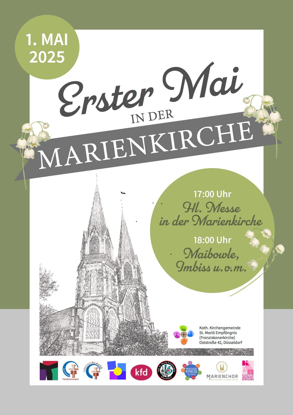 1. Mai in der Marienkirche / Maibowle ab 17:00 Uhr...
