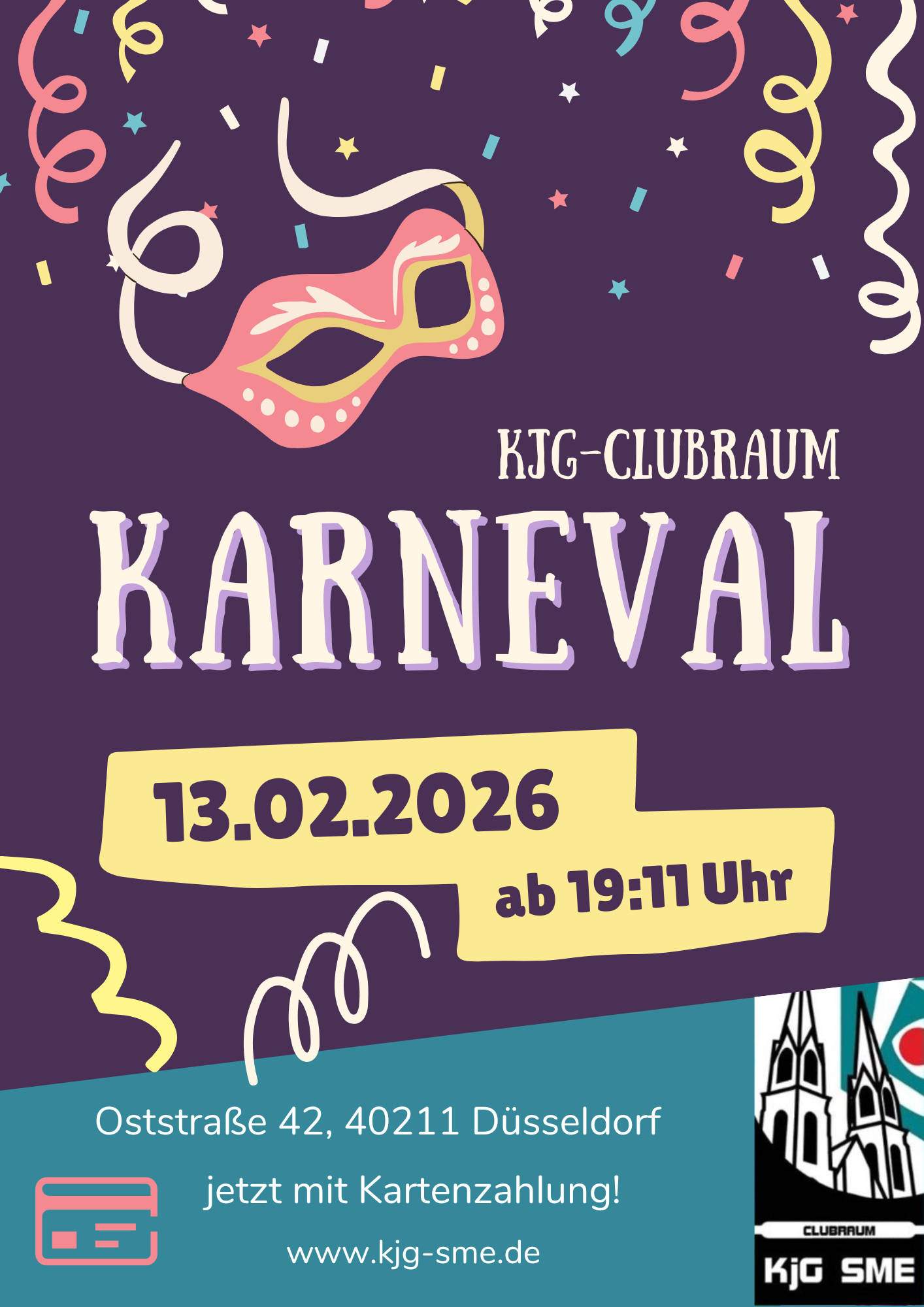 Clubraum Karneval am 13. Februar 2026 ab 19:11 Uhr...